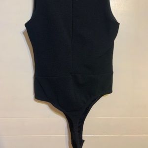 Black Panel Front Bodysuit